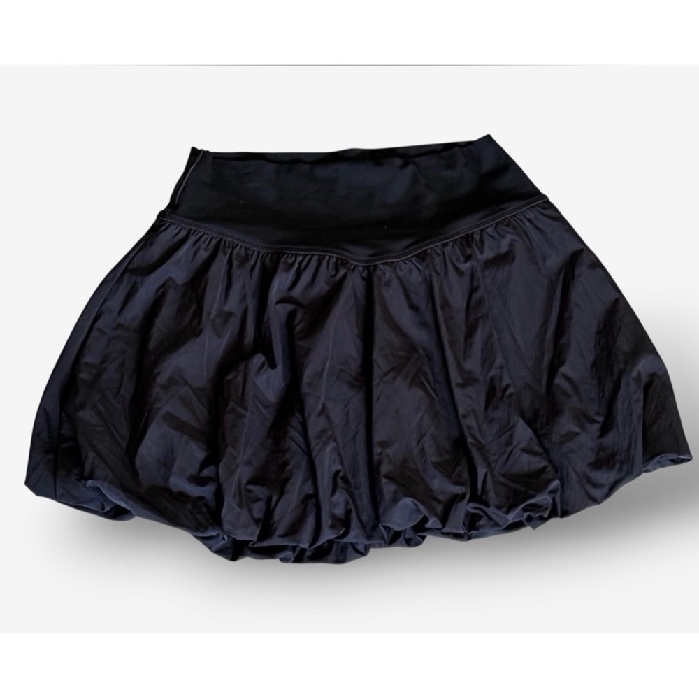 Offline By Aerie Bubble Skort Women XL Black Activewear Athletic Mini Skirt